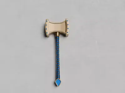 Guardian Hammer Low-poly 3D model