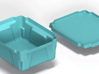 AIR COOLER WATER TANK 3D print model