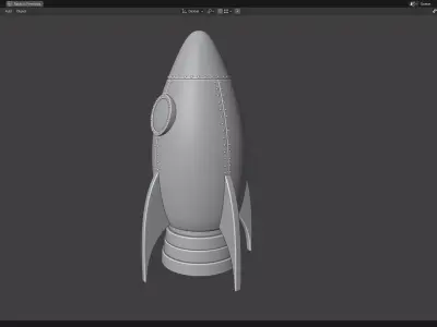 Cartoon Rocket 3D print model purchase