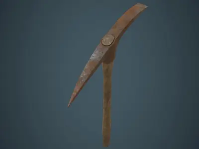 Pickaxe 1C Low-poly 3D model