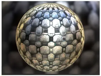 PBR Sci-Fi Seamless Realistic Material SBSAR 4k Texture 012 Texture