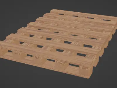 Pallet Low-poly 3D model order