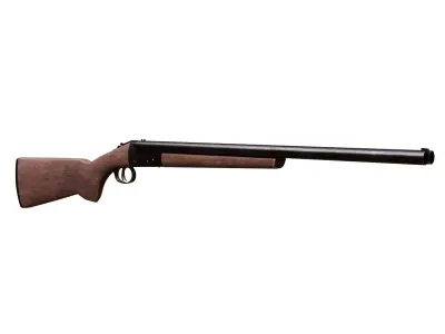 Double Barrel Shotgun  3D model