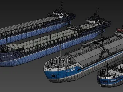 Ships tanker 3D model