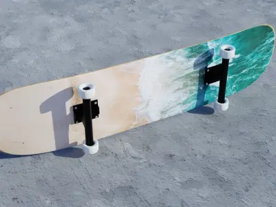 3D Skateboard 3D model