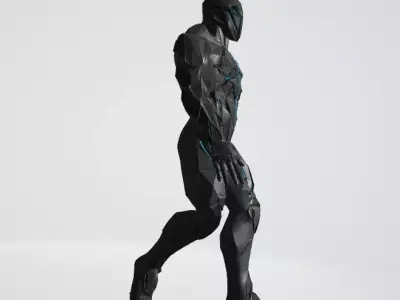 Free Cyberpunk Robo - Fully Rigged Free low-poly 3D model