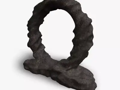 Stone Portal 1 - Base Free low-poly 3D model