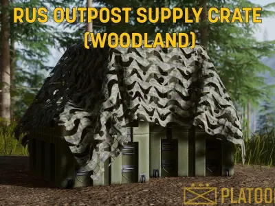 MILITARY CRATE Low-poly 3D model get
