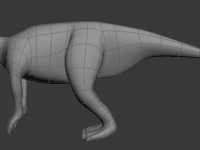 Dinosaur Low-poly 3D model 2