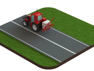 WG 0015 - Mounted boom sprayer 9000 3D model
