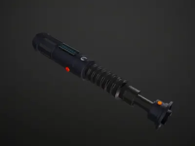 Lightsaber star wars force awakens 3D model