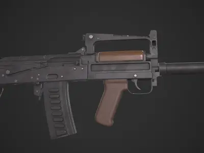 OTs-14 Groza Low-poly 3D model buy