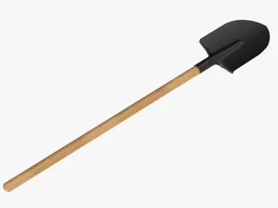 Shovel gardening 05 3D model