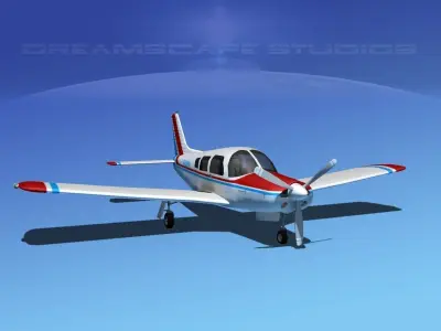 Piper Cherokee Arrow  V03 3D model