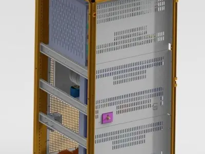 APF100 three-phase four-wire power supply system 3D model