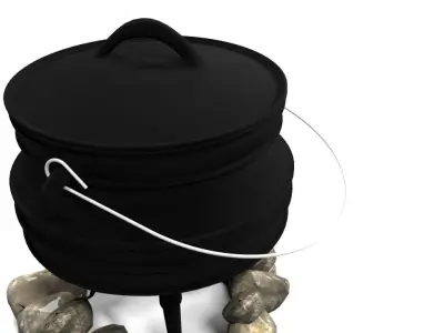 3 foot african pot 3D model