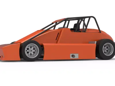 Experimental Pavement Silver Crown Car Scale 1 to 25 3D print model
