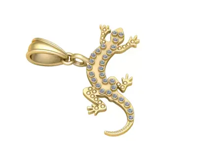 LIZARD INSECT PENDANT 3D PRINTABLE MODEL 3D print model