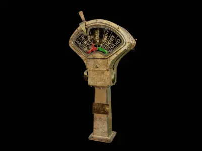 Ship engine order telegraph Free low-poly 3D model