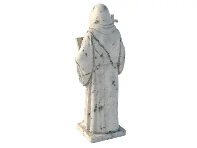 Saint Benedict Low-poly 3D model