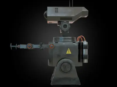 Denis elka46464646gmail comSci-fi Robot 3D model Free low-poly 3D model