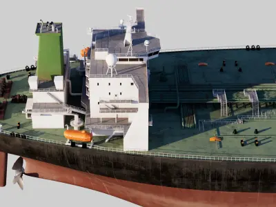 Oil Tanker PBR 3D model