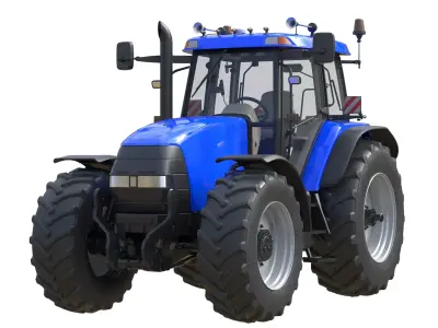 Case IH MXM 190 Tractor Low-poly 3D model