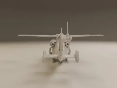 combat helicopter 3D print model