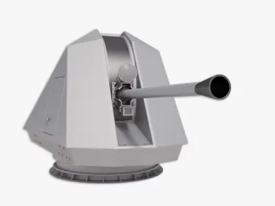 Bofors 57 mm Mk3 - Mk 110 3D model 3D model
