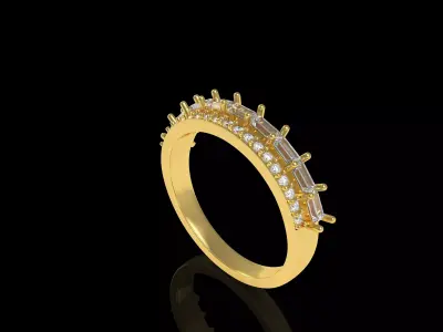 Twe Wave Ring 3D print model