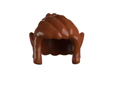 Custom3Dprint Minifigure Accessory - Minifigure Hair S2 - 132 3D print model