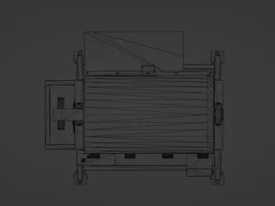 Kernel Corn Pulvurizer Machine 3D model