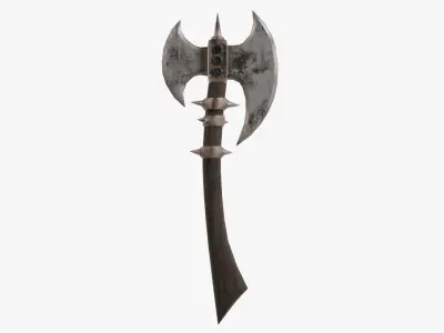 Post-Apocalyptic Axe Low-poly 3D model