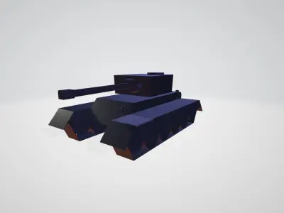 Tank model Low-poly 3D model