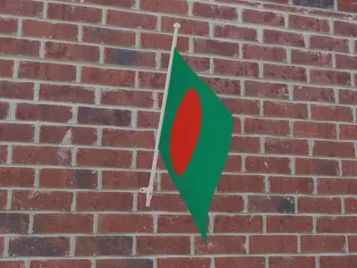 Flag of Bangladesh 3D model
