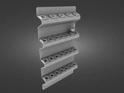 Tool Rack for Tormach TTS Style of Tools 3D print model