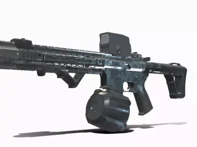 RIFLE DE ASSALTO COLT M4A1 SAI Low-poly 3D model