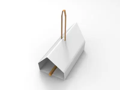 Birdhouse house hanging Low-poly 3D model