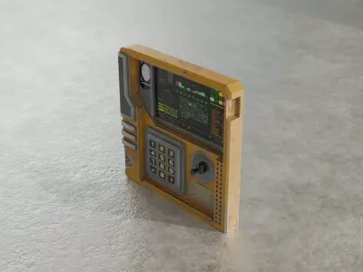 Sci Fi Industrial Console - Control Panel - Game Ready Free low-poly 3D model