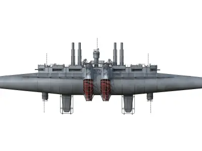 Submarine two submarines 3D model