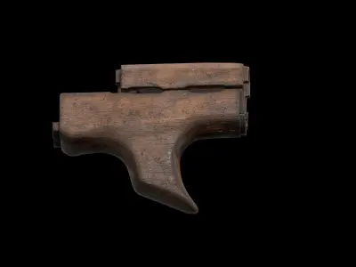 AK - Handguard - Shark Low-poly 3D model