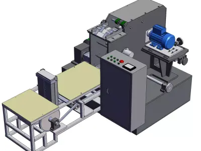 Automatic Wood Cutting and Shaping Equipment 3D model