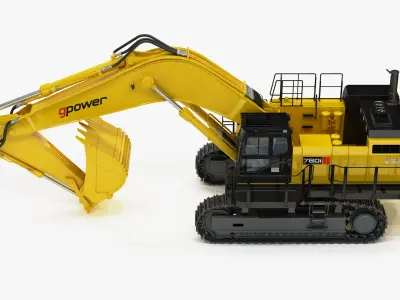 Crawler Excavator Mining Generic 3D model