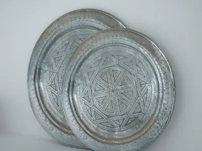 Moroccan Antique Tray 3D model 3D model