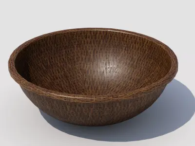 Basket 01 Low-poly 3D model