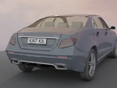 Passenger car sedan Free low-poly 3D model