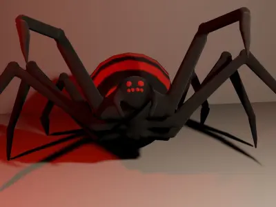 Spider Free low-poly 3D model purchase