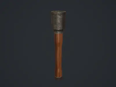 Stick Grenade Low-poly 3D model purchase
