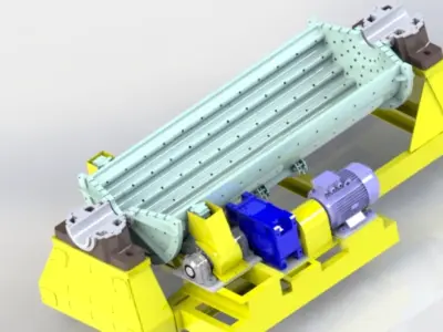 960X3000 mm BALL MILL 3D model