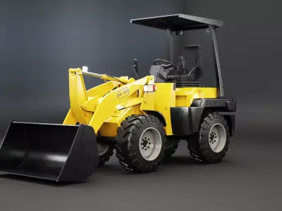 Small Agricultural Wheeled Loader 3D model